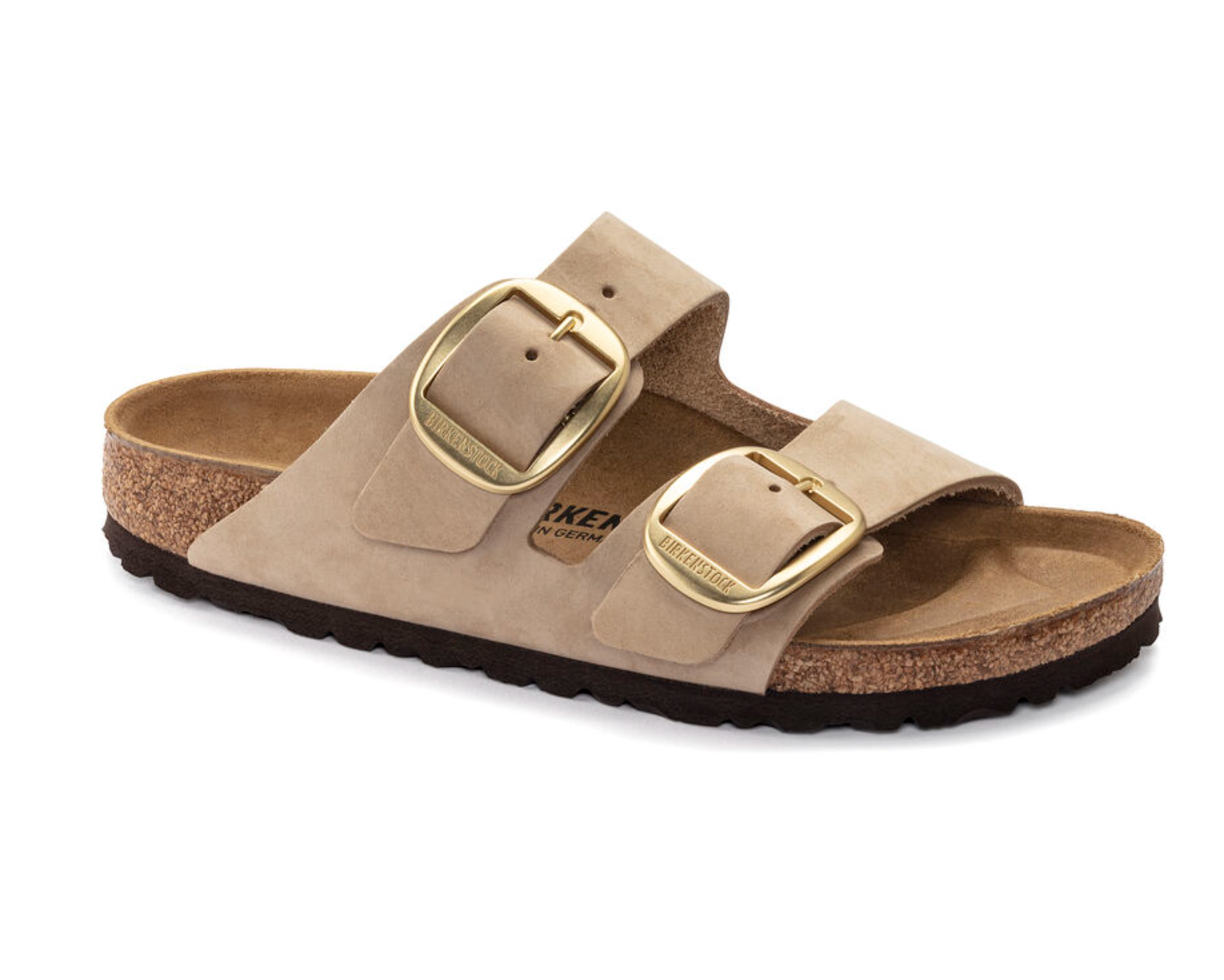 Birkenstocks Arizona Big Buckle - Nubuck Leather (Sandcastle) – Salty