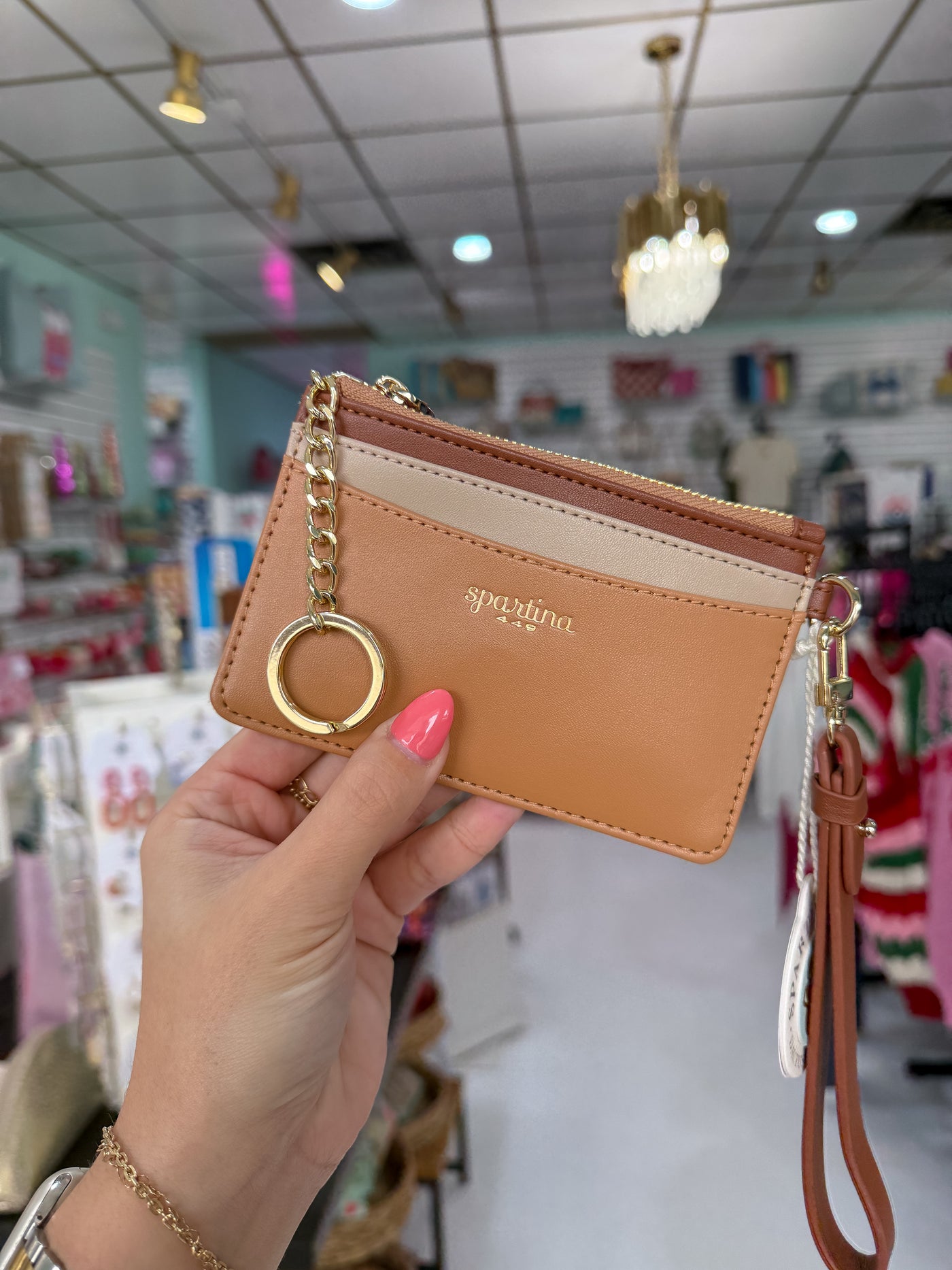 Spartina Slimcard Coinpurse Brown Sugar