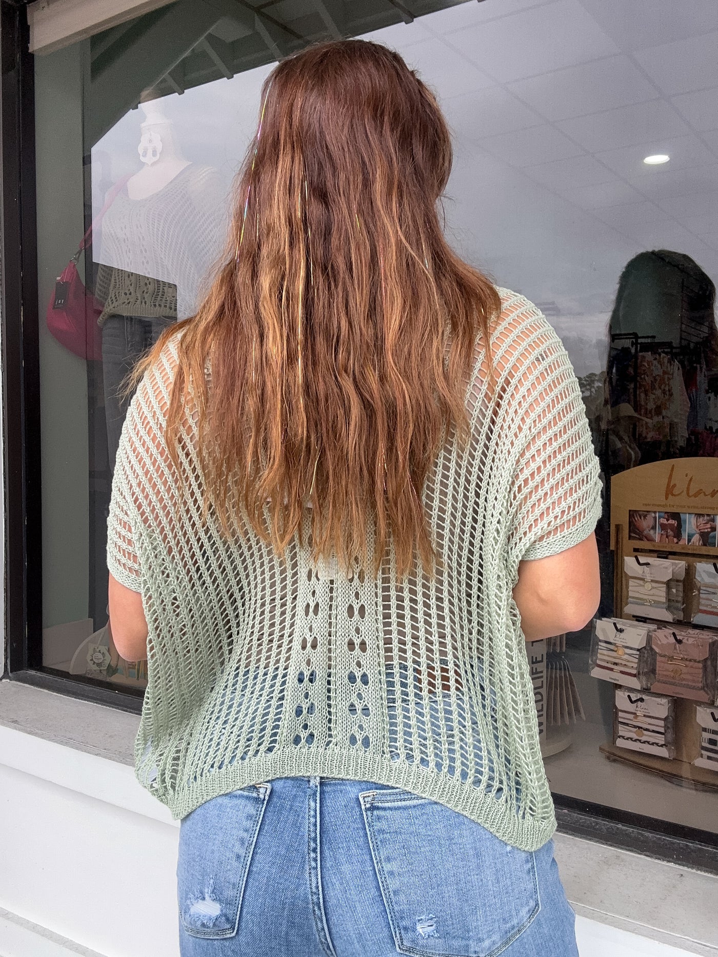 Oversized Stitch Knit Top