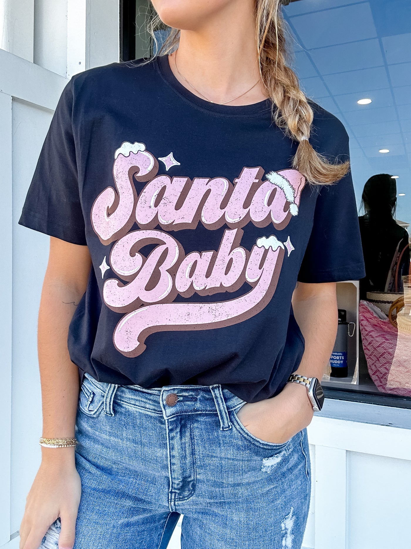 Santa Baby Retro Graphic Tee