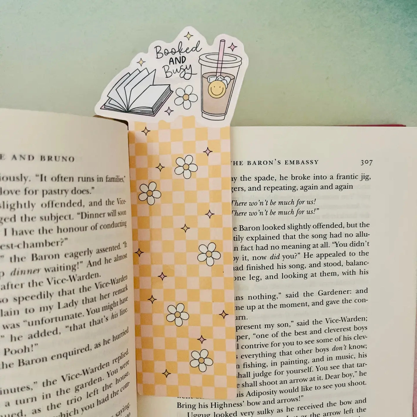 Bookmark Booked and Busy Plaid