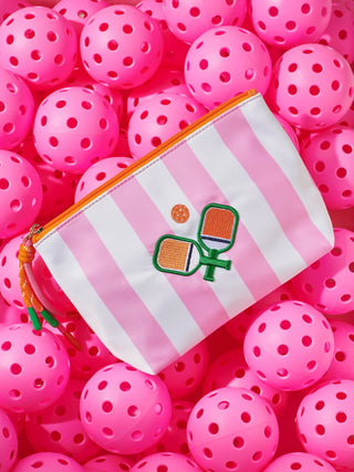 Shiraleah Stripe Paddles Medium Zip Pouch, Multi