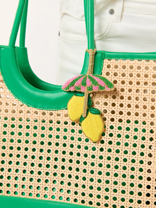 Shiraleah Lemon/Umbrella Beaded Bag Charm