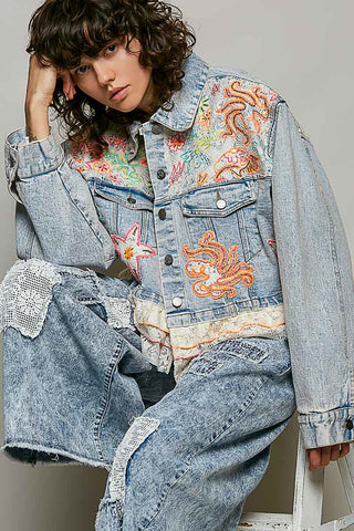 Heirloom Bloom Denim Jacket