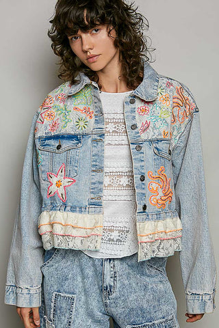 Heirloom Bloom Denim Jacket
