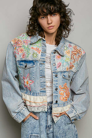 Heirloom Bloom Denim Jacket