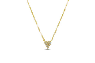 Stia Itty Bitty Pretty - Love Pave Dripping Heart Necklace
