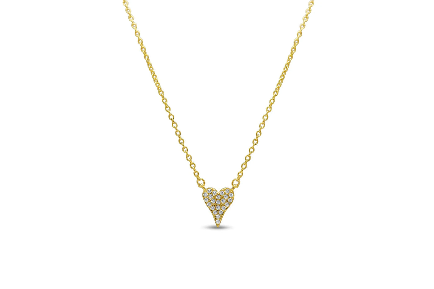 Stia Itty Bitty Pretty - Love Pave Dripping Heart Necklace
