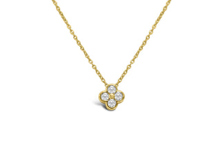 Stia Itty Bitty Pretty - CZ Clover Lucky Necklace