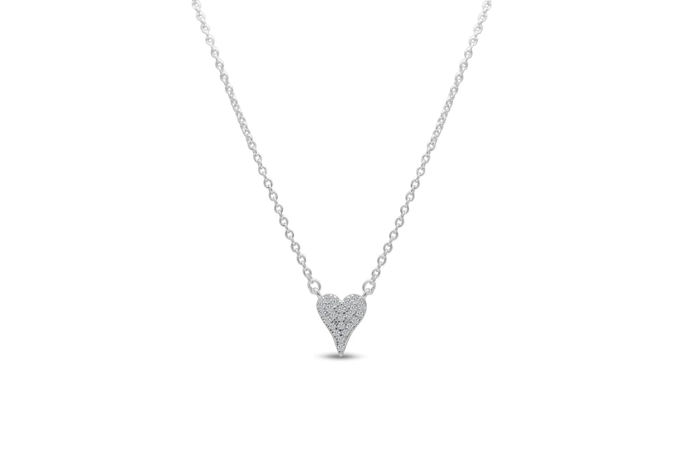 Stia Itty Bitty Pretty - Love Pave Dripping Heart Necklace