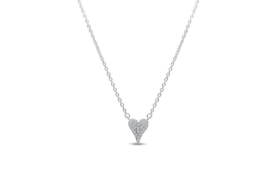 Stia Itty Bitty Pretty - Love Pave Dripping Heart Necklace