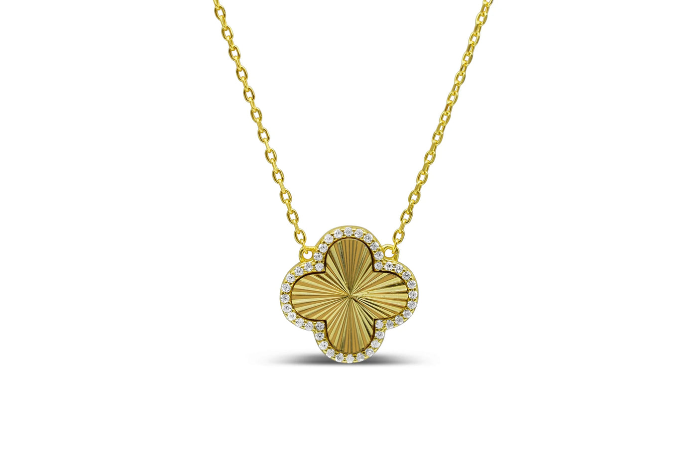 Stia Shine Bright! Burst Clover Necklace