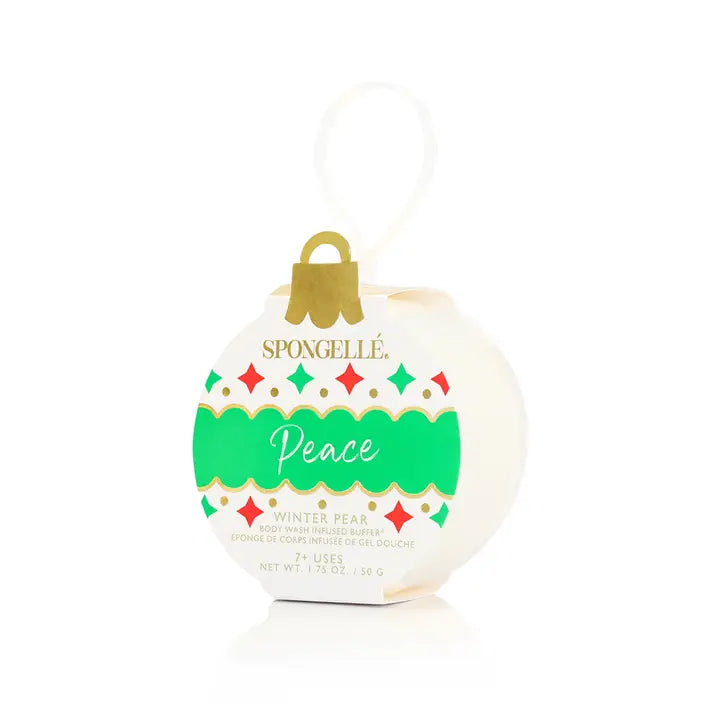 Spongelle Christmas Ornament Body Wash Buffer