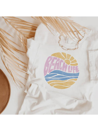 Beach Life Scene Graphic Tee