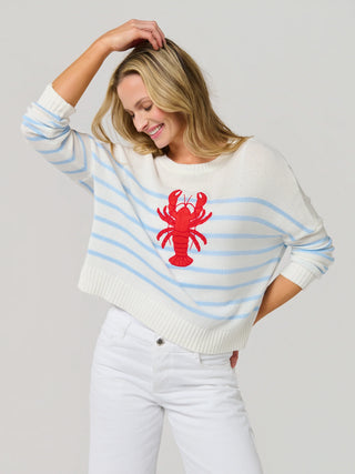 Shiraleah Lobster Relaxed Fashion Fit Sweater, White