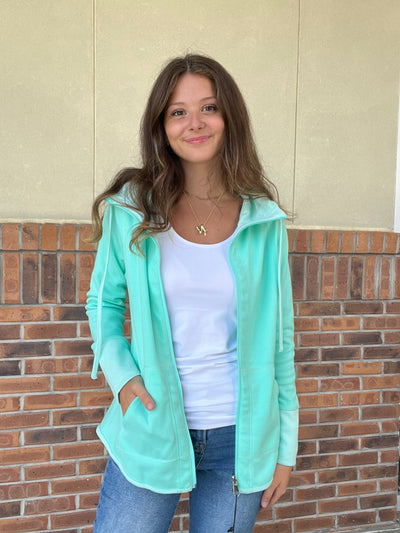 LuLu B Seafoam Reversible Jacket