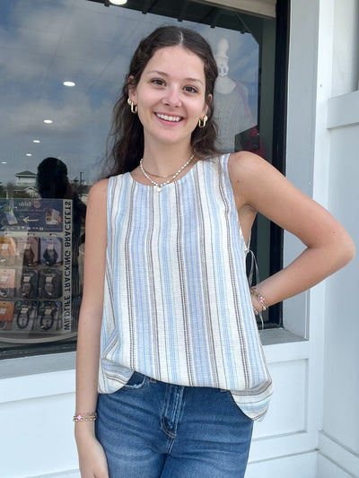 Striped Sierra Top