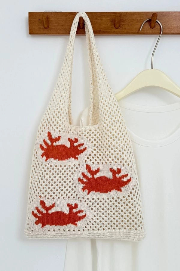 Ocean Theme Crochet Tote Bag