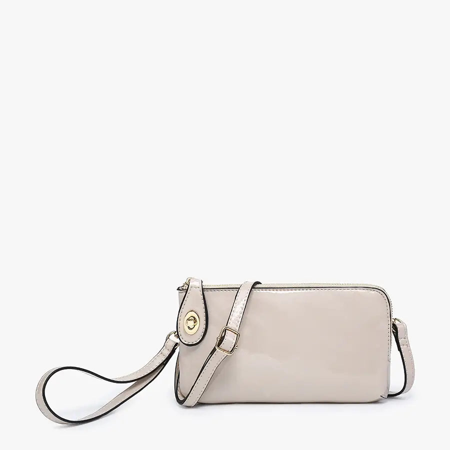 Kendall Twist Lock Gloss Wristlet/Crossbody