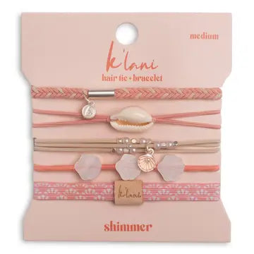 K'Lani Hair Tie Bracelets - Shimmer