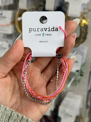 Pura Vida Daiquiri String and Chain Bracelet