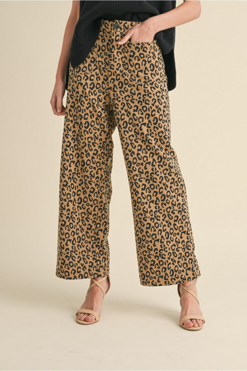 Lizzie Leopard Print Pants
