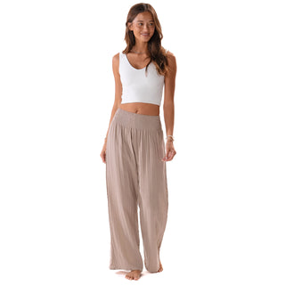 Everyday Casual Wide Leg Cotton Pant