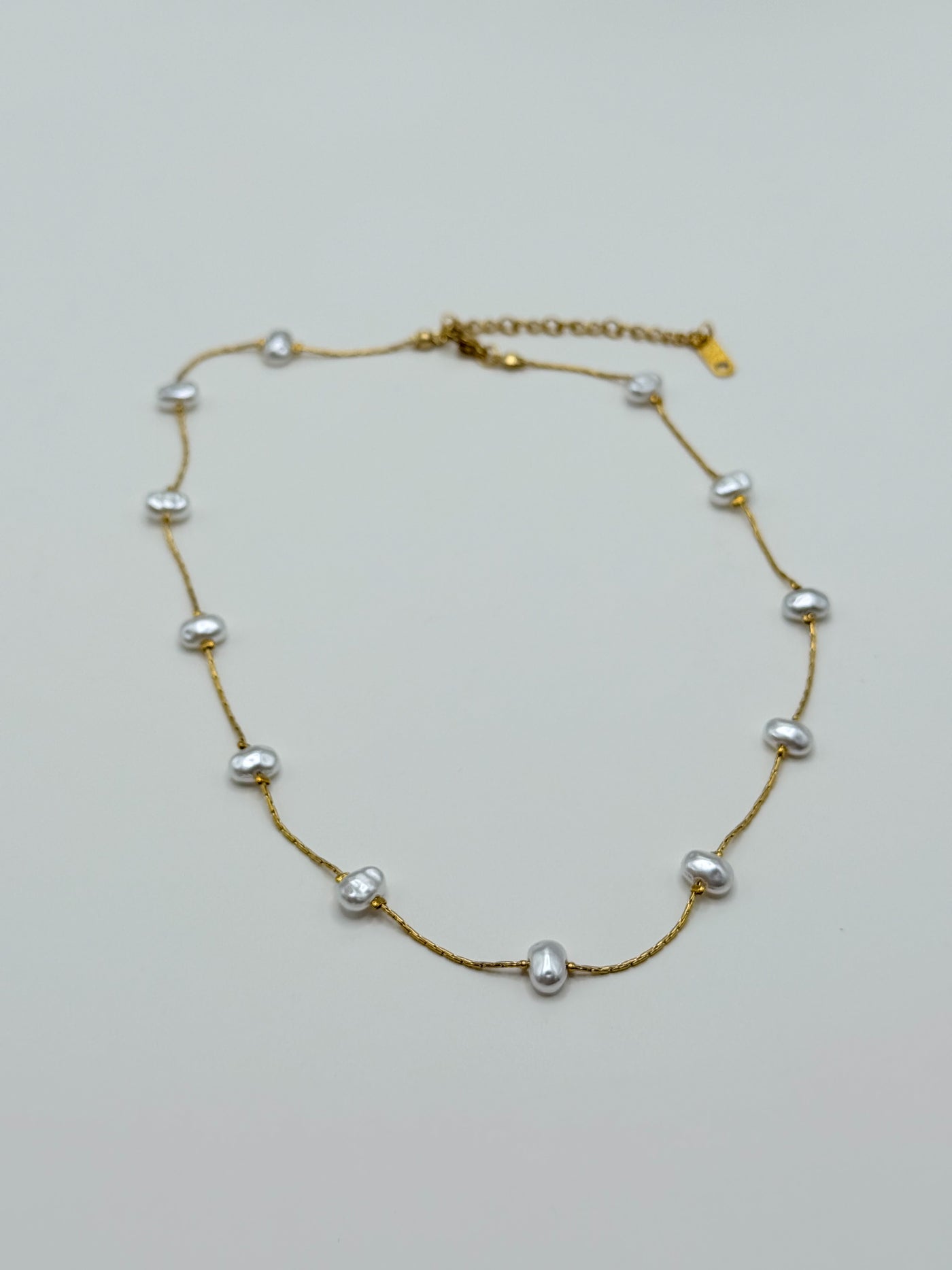 Dainty Stacked Pearl Necklace