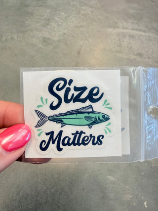 Size Matters Cell Phone Sticker