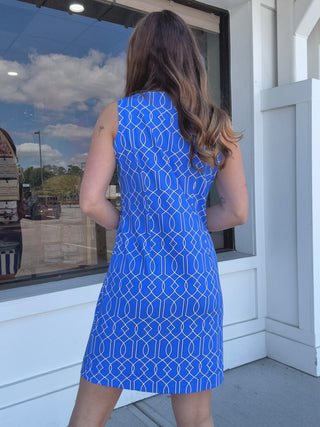 Lulu B Blue Daze Sleeveless Travel Dress