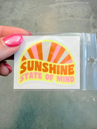 Sunshine State of Mind Cell Phone Sticker