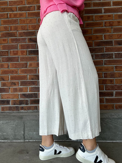 Umgee Embellished Linen Pant