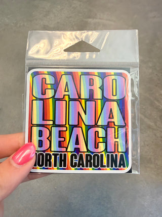 Retro Carolina Beach NC Magnet