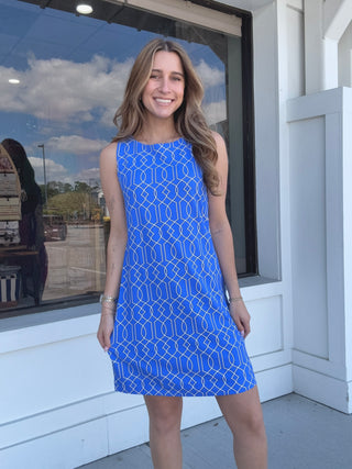 Lulu B Blue Daze Sleeveless Travel Dress