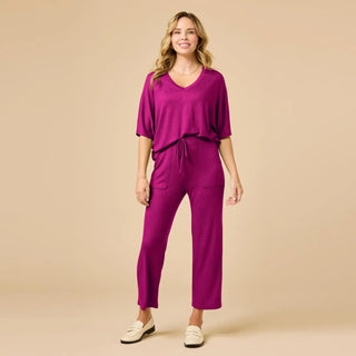 Softies Dream Relaxed V-neck with Capri Lounge Set
