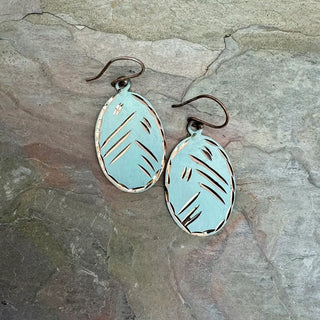 Patina Frosted Flora Earrings