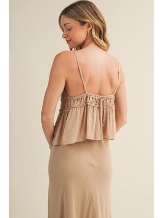 Tiered Ruffle Bodice Babydoll Cami
