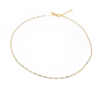 Mini Paperclip Gold Chain