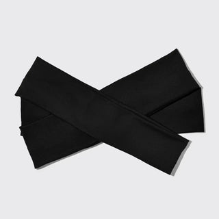 KITSCH Recycled Fabric Active Headbands 3pc Set- Black