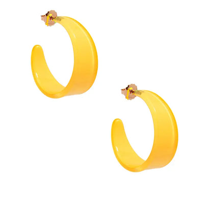 Zenzii Chunky Resin Hoop Earring