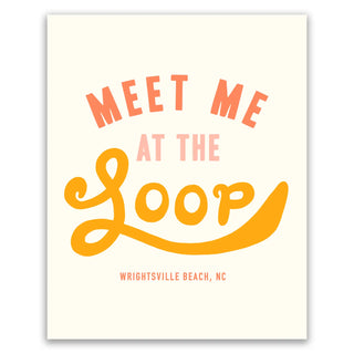 Wrightsville Beach, NC Loop Art Print