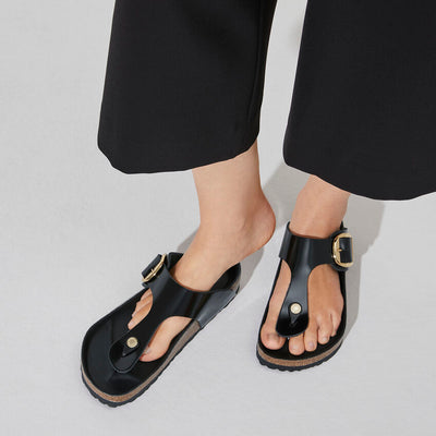 Birkenstock Gizeh Big Buckle - High Shine Black