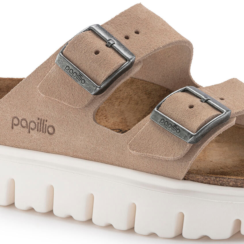 Birkenstock Arizona Chunky Suede Leather Warm Sand