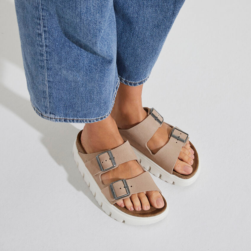 Birkenstock Arizona Chunky Suede Leather - Warm Sand