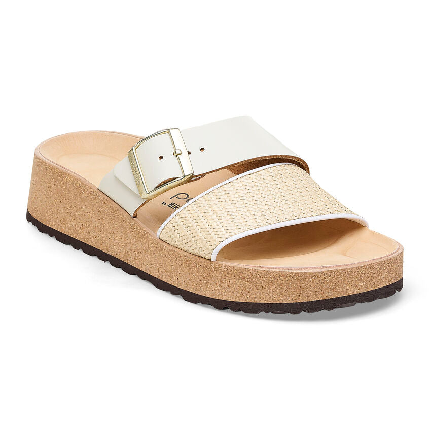 Birkenstock Almina Natural/White Leather/Synthetic