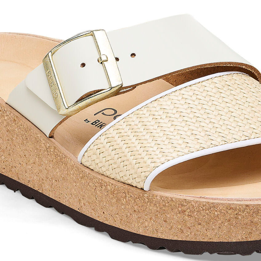 Birkenstock Almina Natural/White Leather/Synthetic