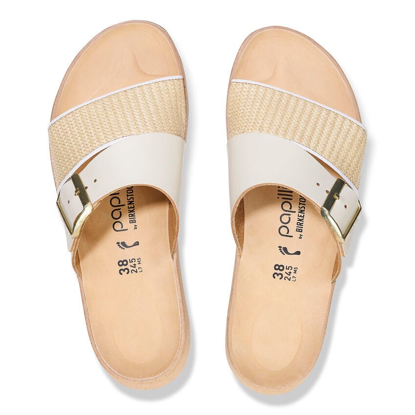 Birkenstock Almina Natural/White Leather/Synthetic