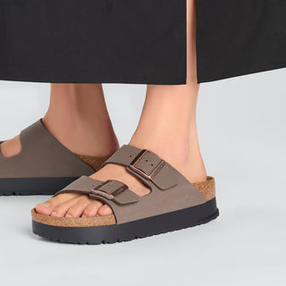 Birkenstocks Arizona Flex Platform (Birko-Flor) - Mocha