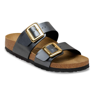 Birkenstock Syndey Luxe Buckle (N) - Metallic Black