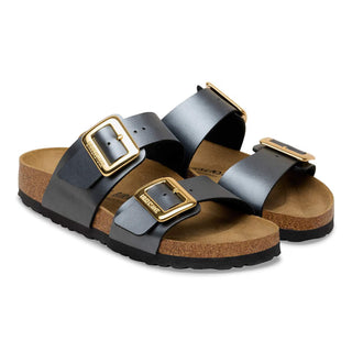 Birkenstock Syndey Luxe Buckle (N) - Metallic Black
